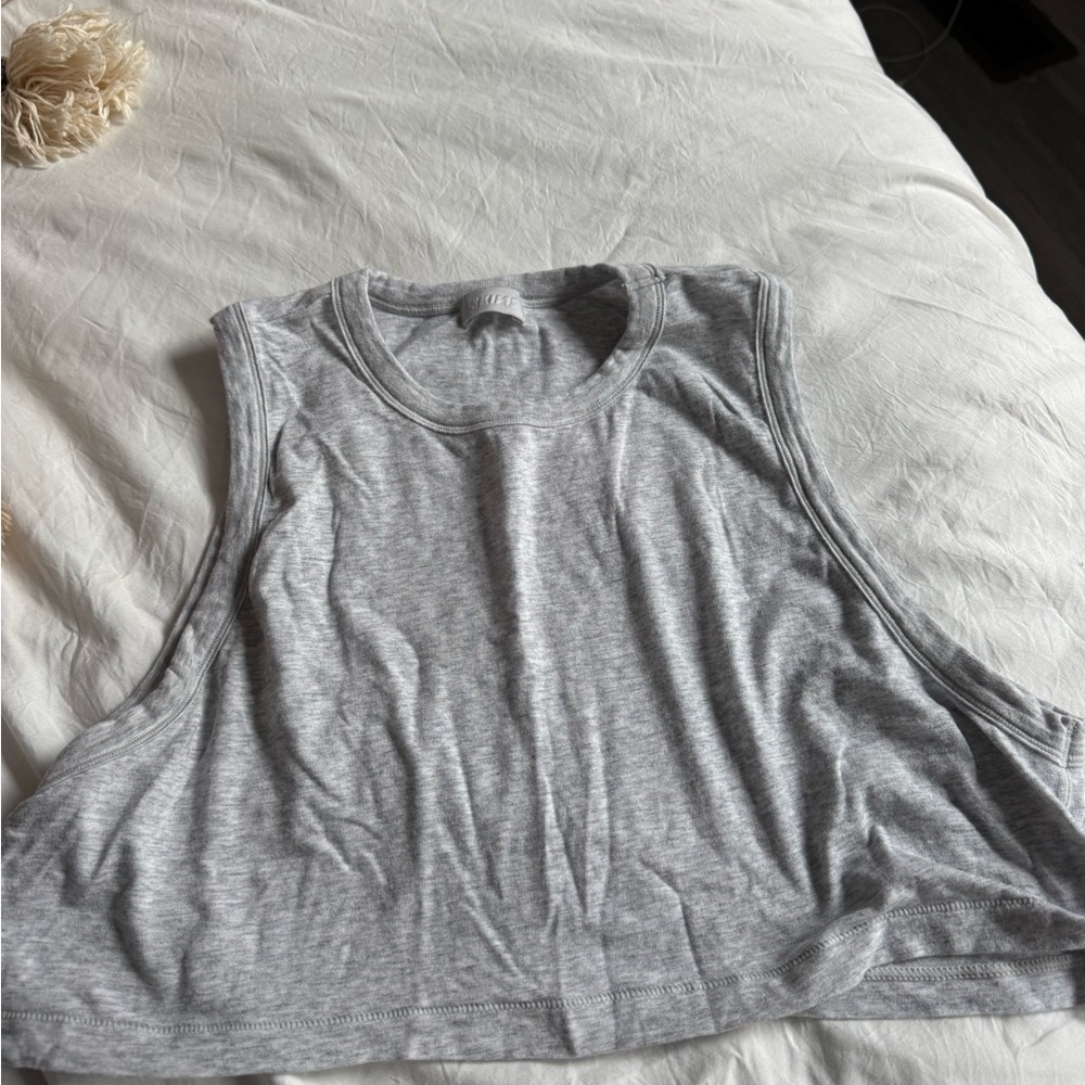 Gray SKIMS Women's Cropped Tank Top